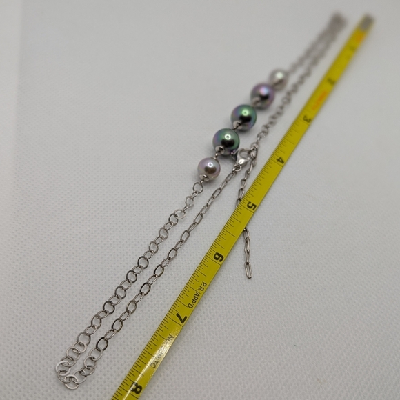 Sterling Tahiti Pearl Necklace - Picture 5 of 5